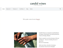Tablet Screenshot of candidwines.com